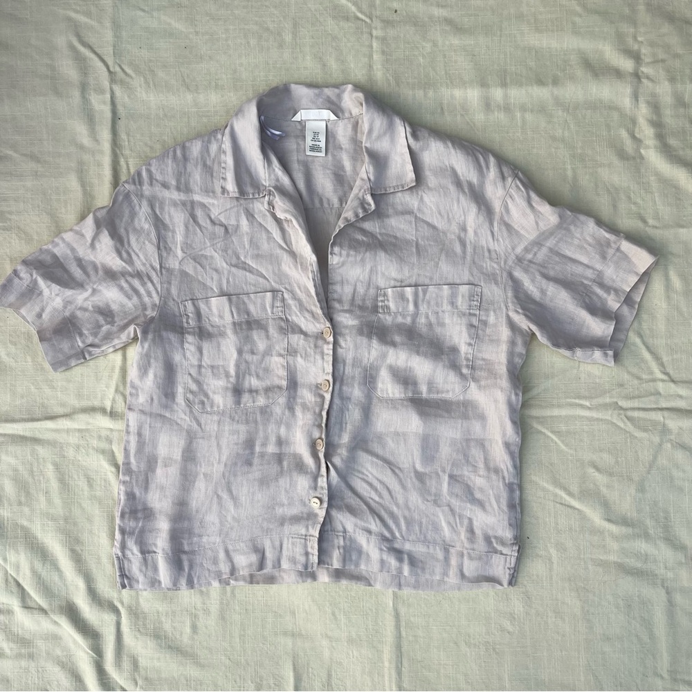 Size small women’s Beige Linen Shirt